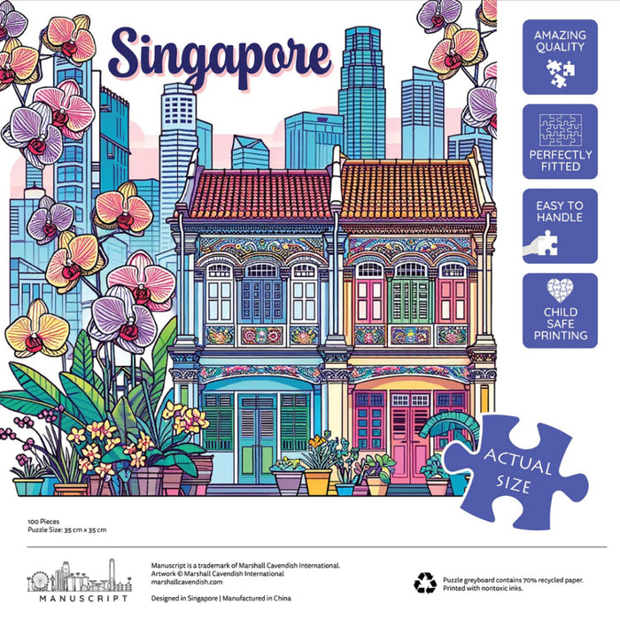 [SG] Crayola Shophouses Puzzle [Evergreen Stationery]
