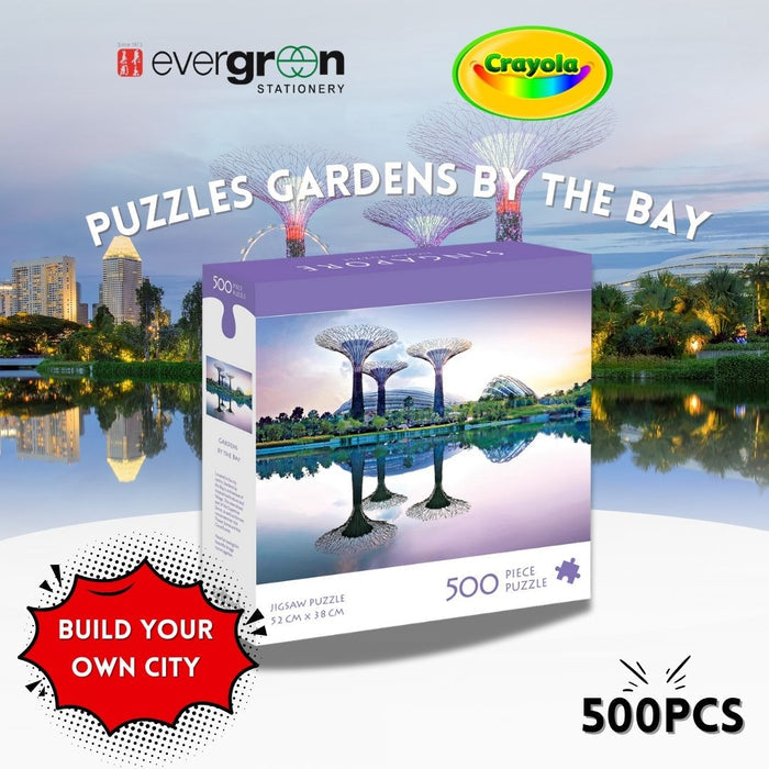 [SG] Crayola Singapore Photo Jigsaw Puzzle 500 Pieces 52cm X 38cm [Evergreen Stationary]