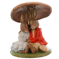 Cuddling under a Mushroom Bunnykins