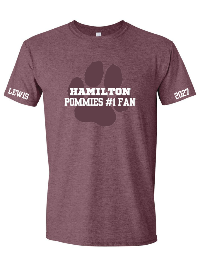 Custom Athletes Name & Grad Year Unisex Tshirt