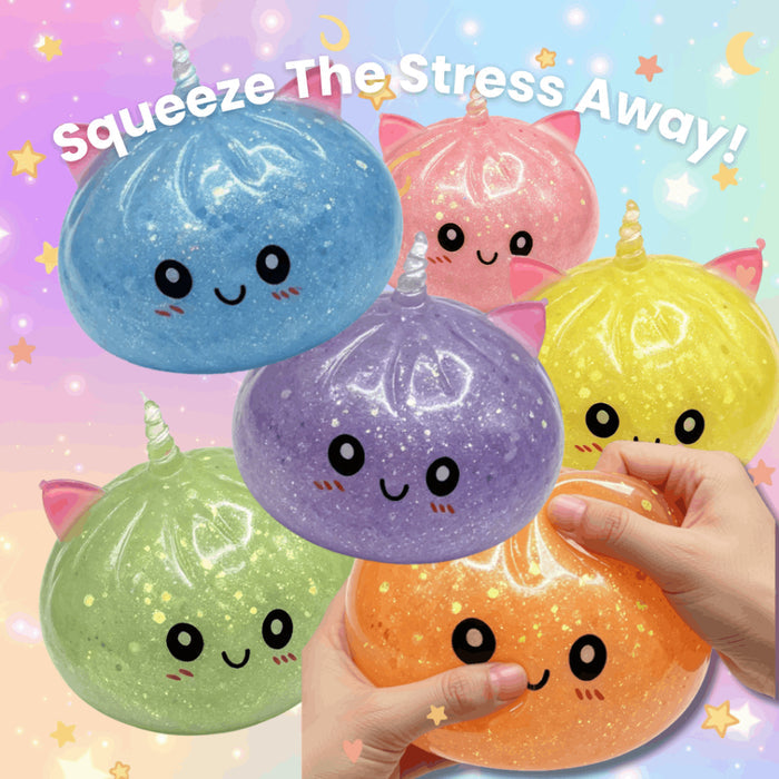 Cute Unicorn Dumpling Bao Squishy Mystery Box | Slow Rising Stress Relief Fidget Toy