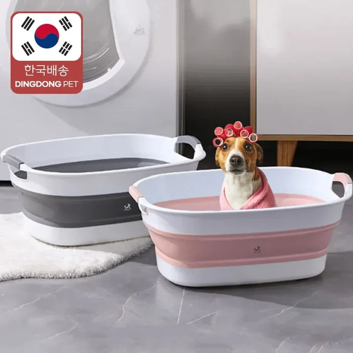 Dingdongpet Pet Surround Soft Collapsible Bathtub