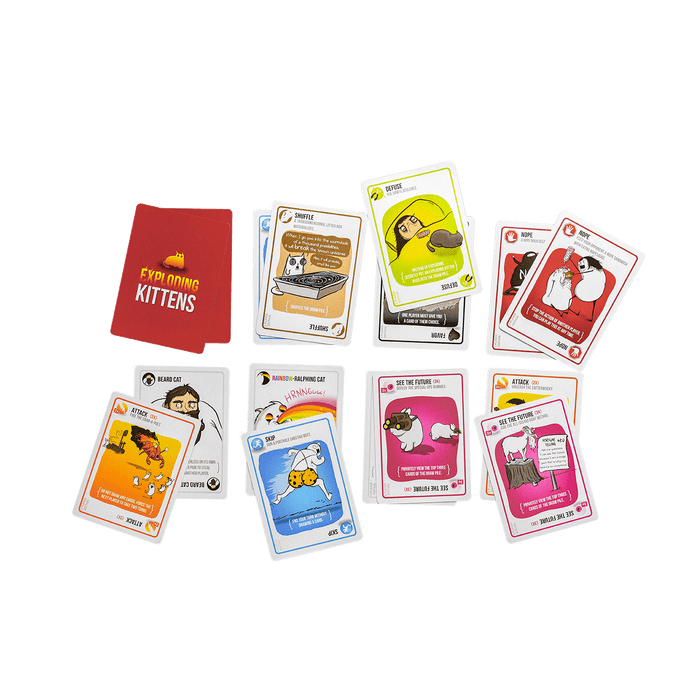 Exploding Kittens 2-Player Edition cards and components