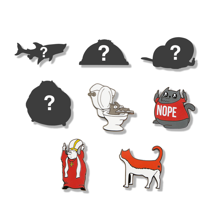 Exploding Kittens Series 2 NSFW character enamel pins