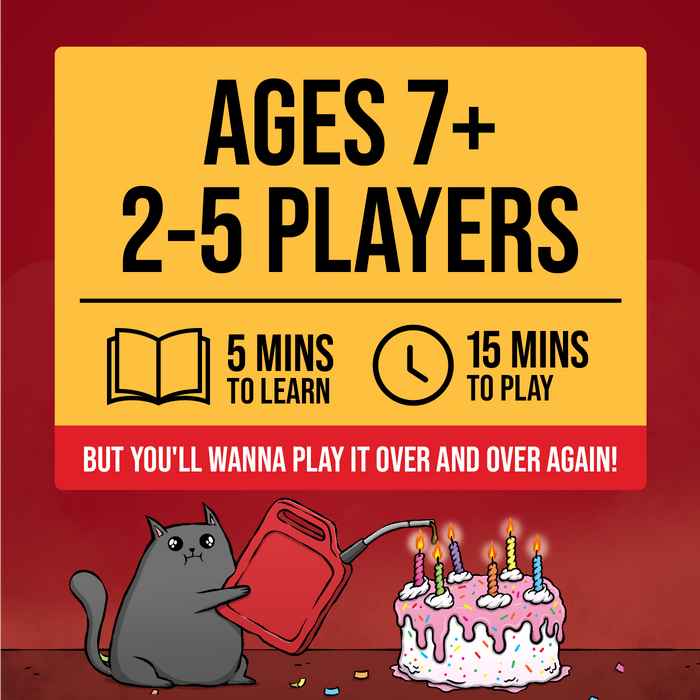 Specs: ages 7+, 2 to 5 players, 5 minutes to learn, 15 to play