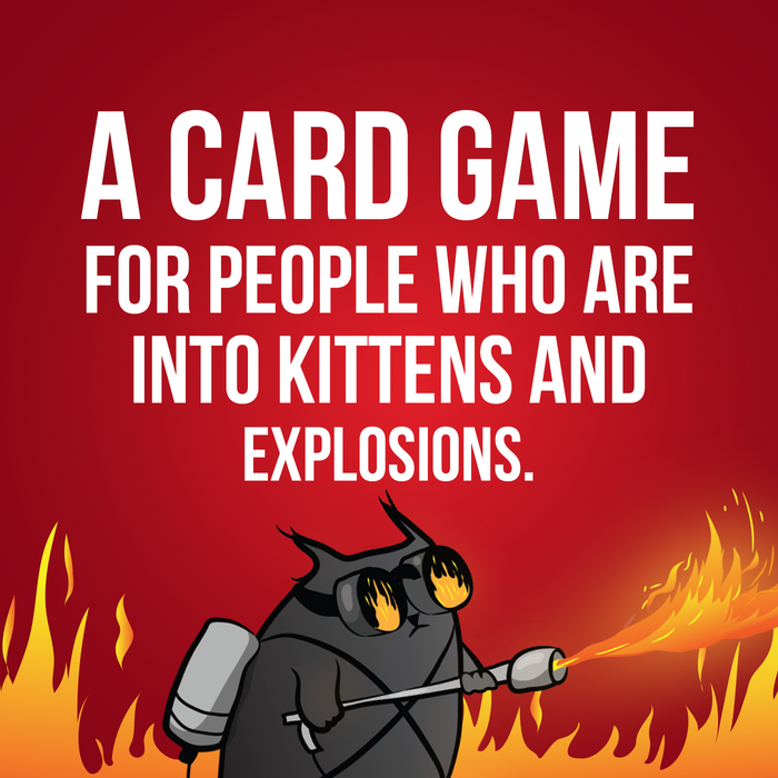 Tagline: a card game for people who are into kittens and explosions