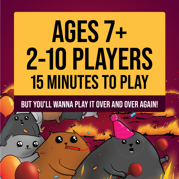 Specs: ages 7+, 2 to 10 players, 15 minutes to play