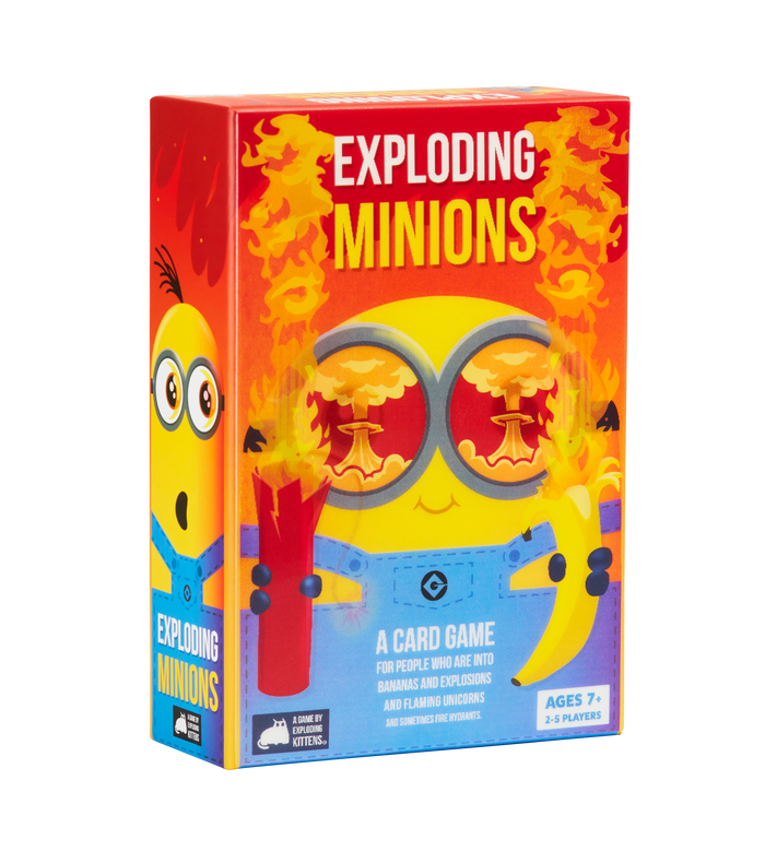 Exploding Minions box shown at an angle