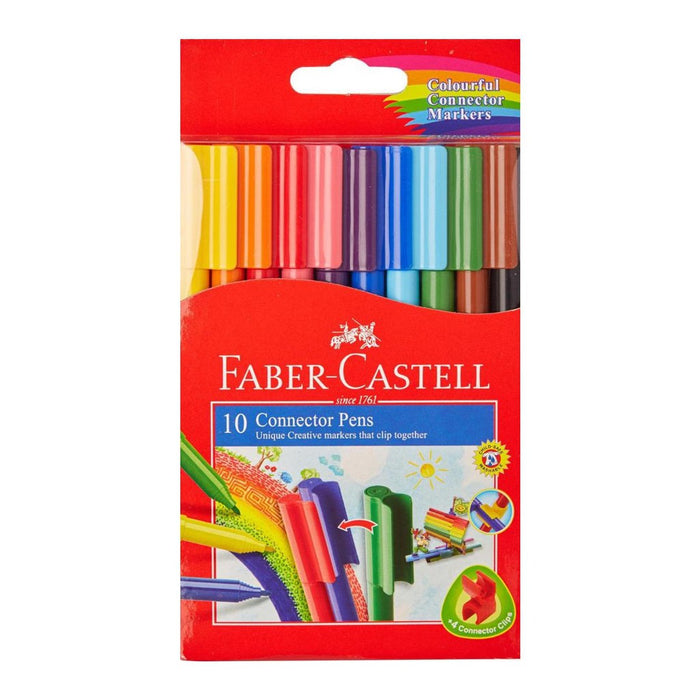 Faber Castell Bundle Classic Set 12 Pc Colouring Pencil + 10 Connector Pen + Colouring Book