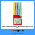Faber-Castell Highlighter Textliner 38 Pastel, wallet of 4