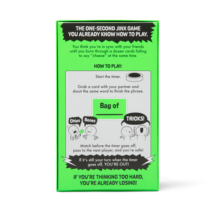 Fast Friends box back with how-to-play instructions