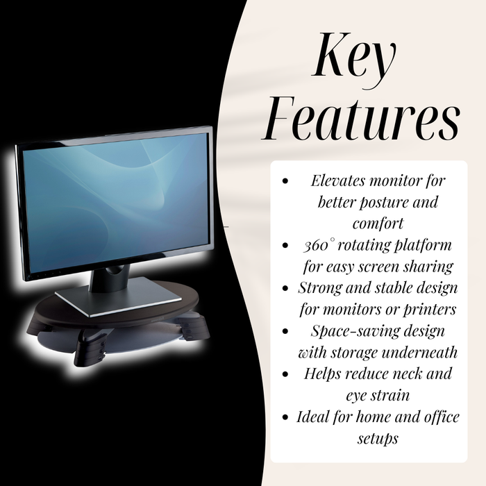 Fellowes Rotating Monitor Riser