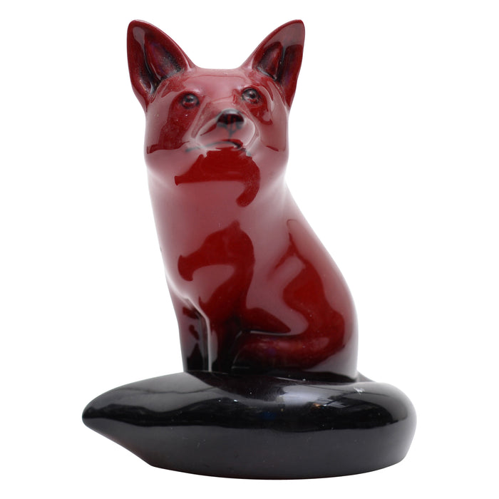 Fox flambe figurine