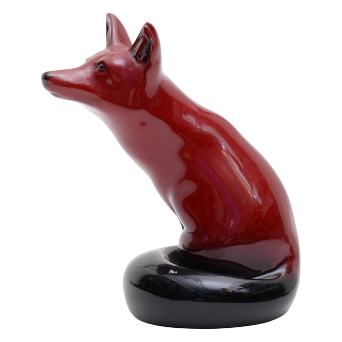 Fox flambe figurine