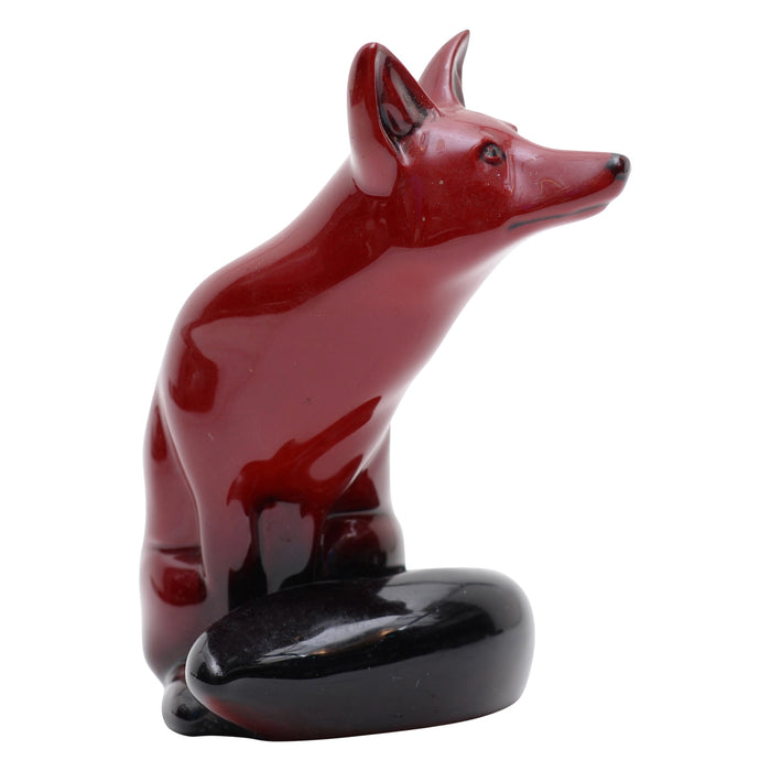 Fox flambe figurine