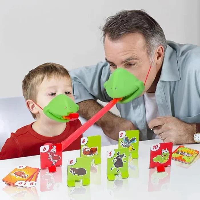 Frog Chameleon Tongue Out Board Game Kids Interactive Desktop Action Toy Family Party Game