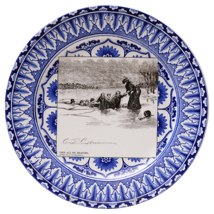 Gibson Girl "A Widow and her Friends" Plate