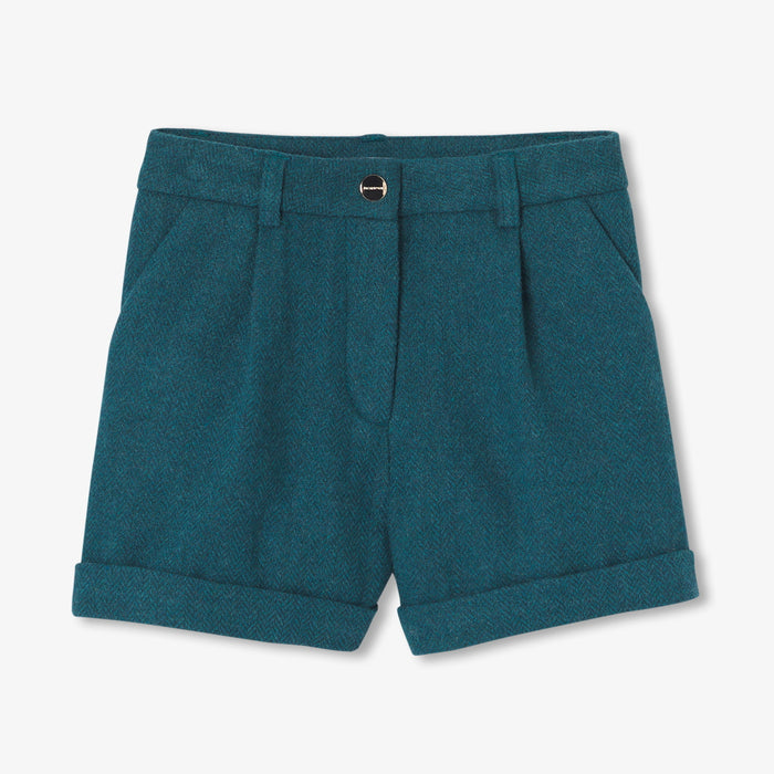 Girl herringbone shorts