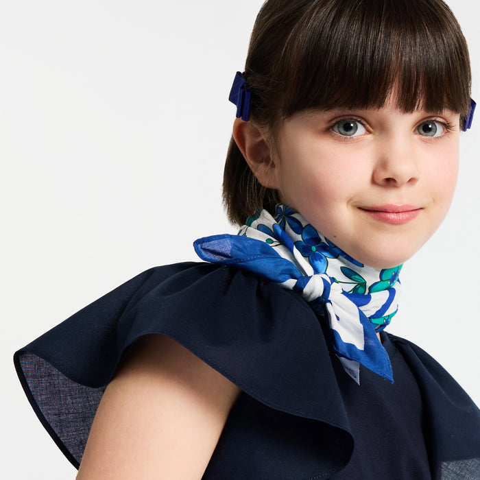 Girl ruffled sleeve T-shirt