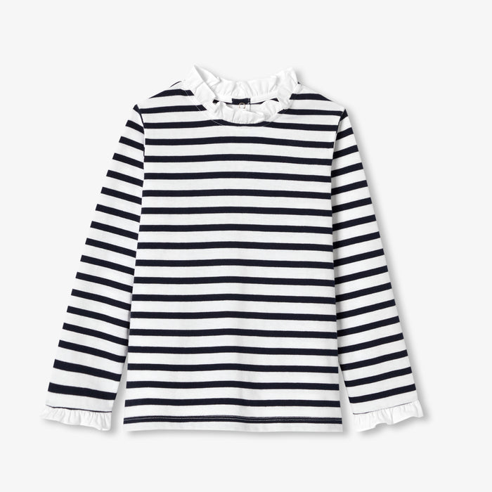 Girl striped organic cotton T-shirt