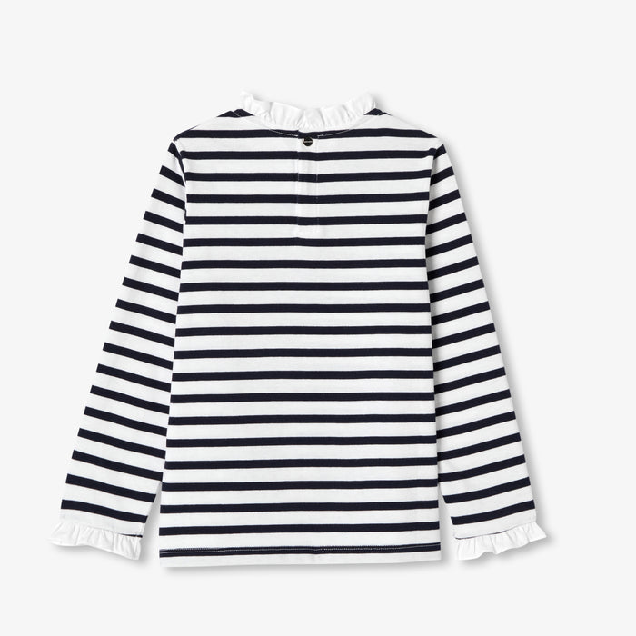 Girl striped organic cotton T-shirt