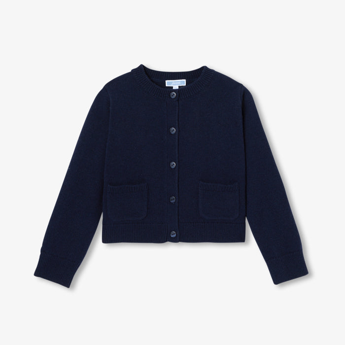 Girl wool blend cardigan