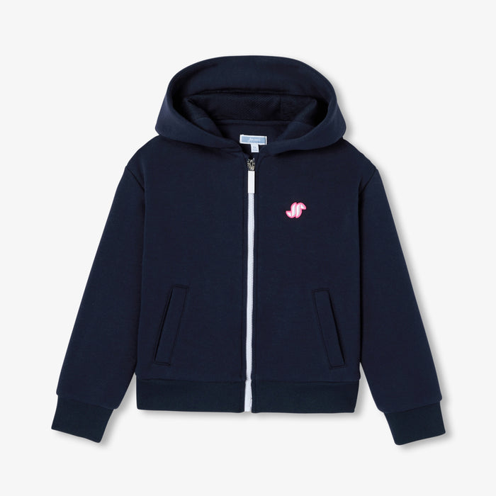Girl zip-up fleece hoodie