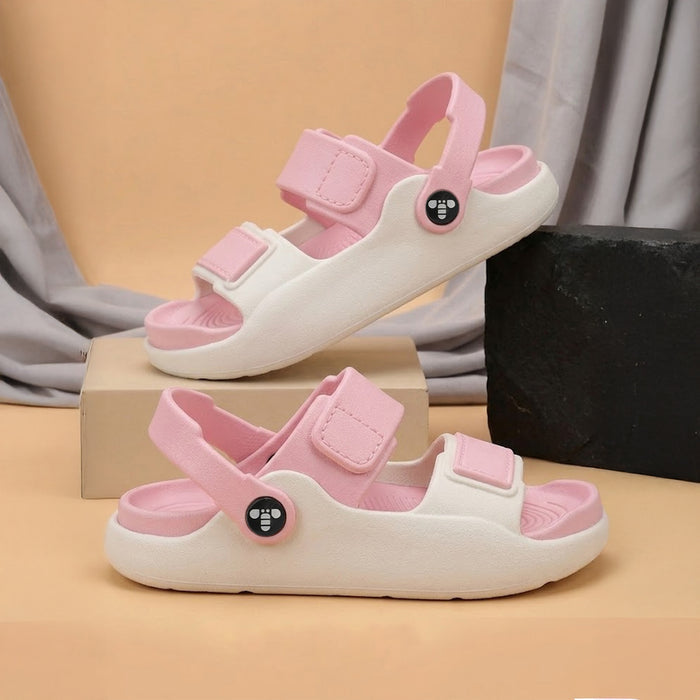Girls Pink & White EVA Comfort Lightweight Clogs