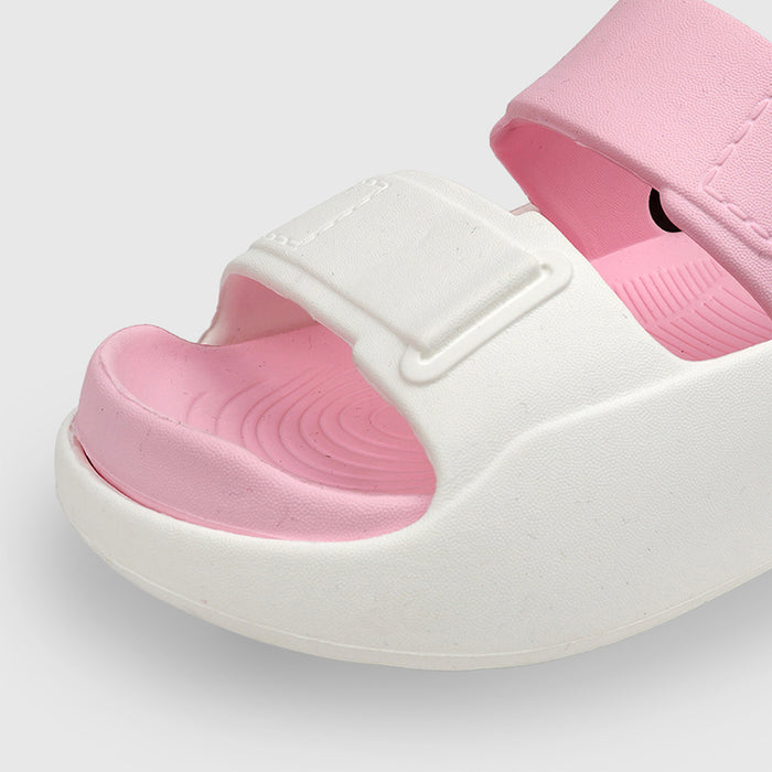 Girls Pink & White EVA Comfort Lightweight Clogs
