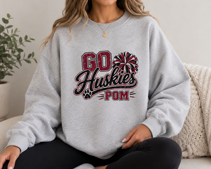 Go Huskies Pom Tshirt or Sweatshirt
