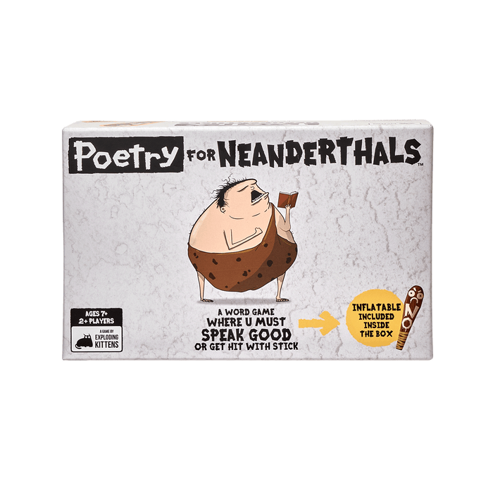 Poetry for Neanderthals box front, a word-guessing party game