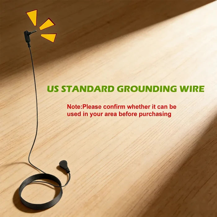 Grounding Mat (15ft Cord) – Carbon Earthing Pad: Relax/Stress Relief/Better Sleep /Home Office/Yoga