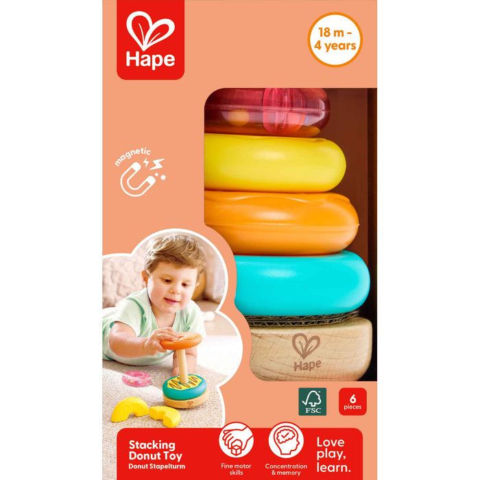 Hape Stacking Donut-E0532-Pumpkin Pie Kids Canada