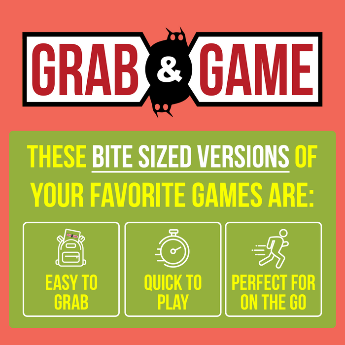 Grab & Game graphic: bite-sized games that are easy to grab and play on the go