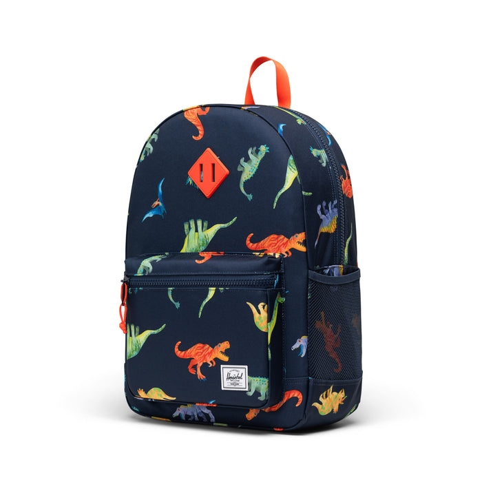 Herschel Heritage Youth Backpack 26L - Watercolour Dinos Darkes-11576-07398-Pumpkin Pie Kids Canada
