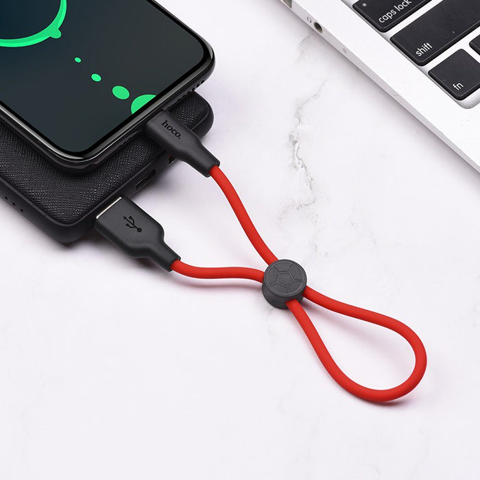 Hoco X21 Plus Silicone Charging Cable for Type-C 0.25m 2.4A