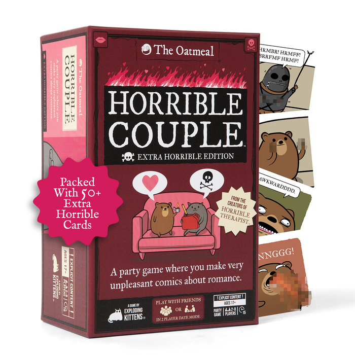 Horrible Couple Extra Horrible Edition box at an angle