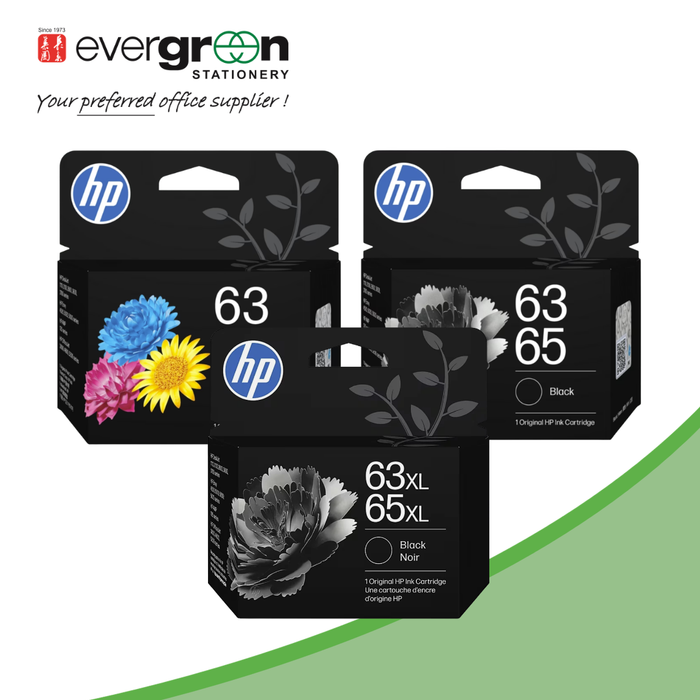 HP 63/65 Color/Black/XL Black Original Ink Cartridge