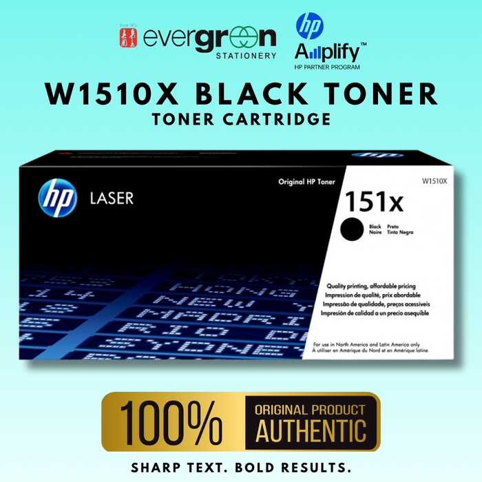 HP W1510X Black Toner Cartridge