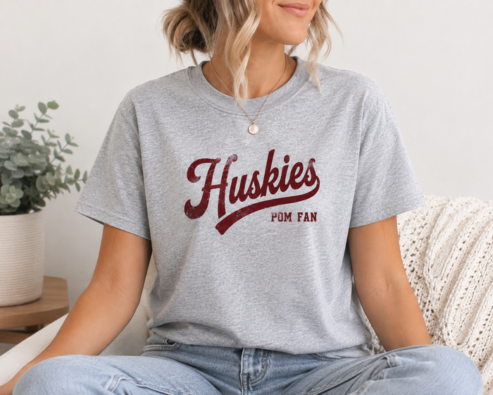 Huskies Pom Team Tshirt or Sweatshirt