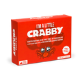 I'm A Little Crabby box at an angle, red box with a cartoon crab