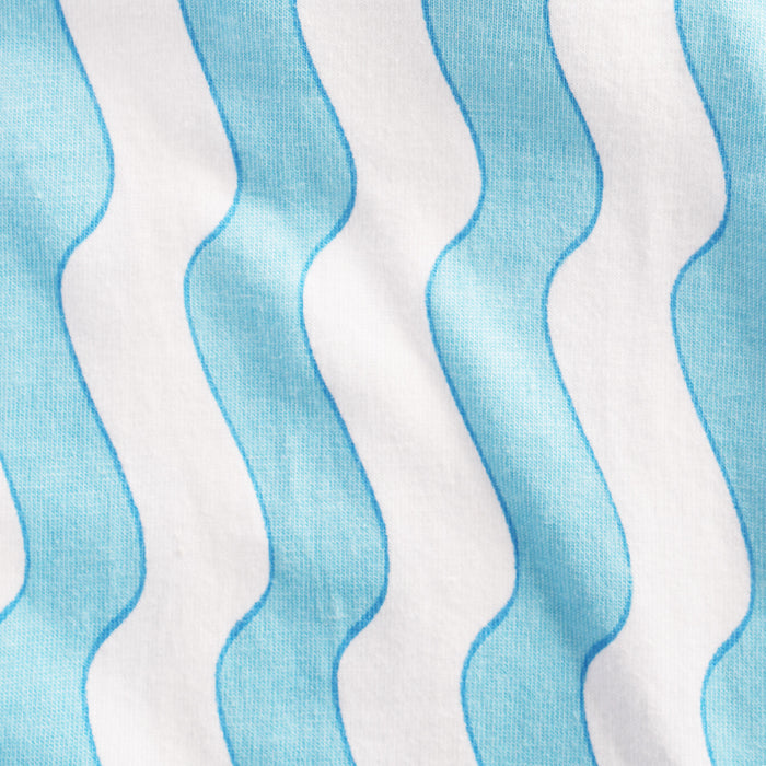 Infant Coord Set in Light Blue Cotton with Regular Fit, Soft Fabric Tshirt & Elastic Shorts