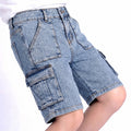 Kids Boys Bermuda in Light Blue Denim with Cargo Pockets, Comfort Fit for Active Kids