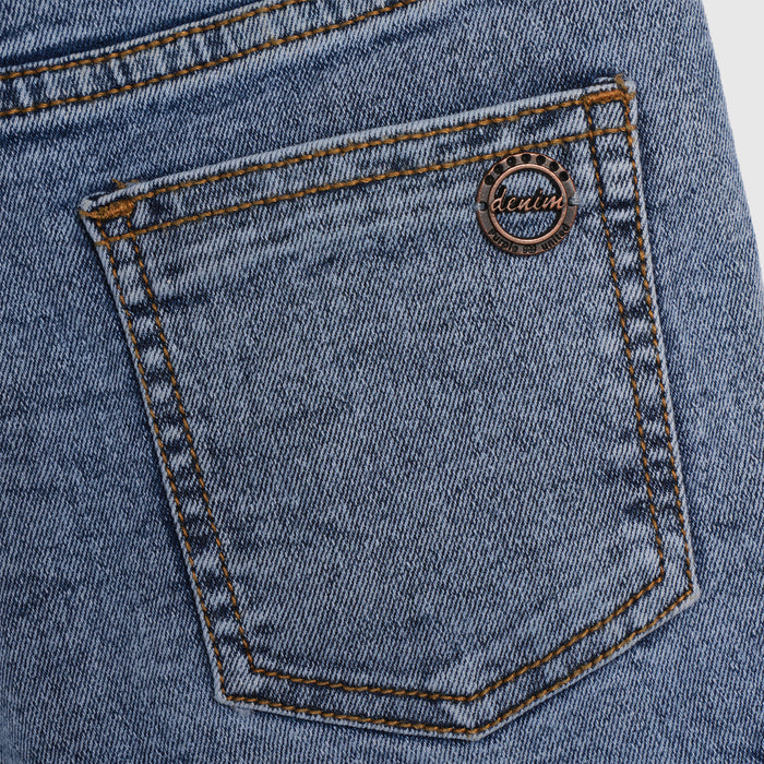 Kids Boys Bermuda in Light Blue Denim with Cargo Pockets, Comfort Fit for Active Kids