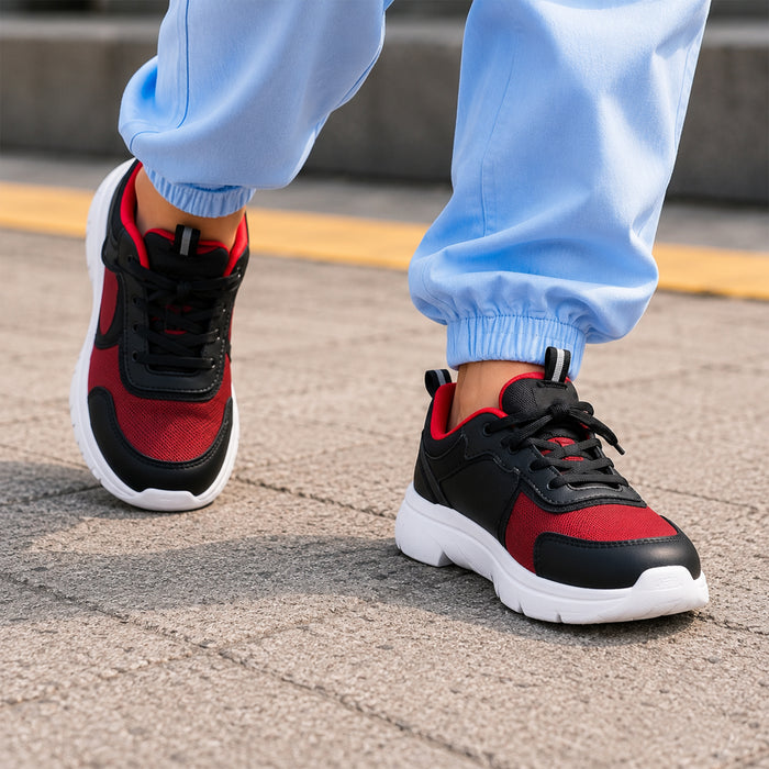 Kids Boys Combo | Red Graphic Tshirt, Navy Blue Cargo Trousers