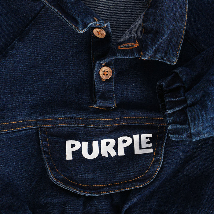 Kids Boys Denim Coord Set in Dark Blue with Utility Pocket Detail & Comfortable Fit
