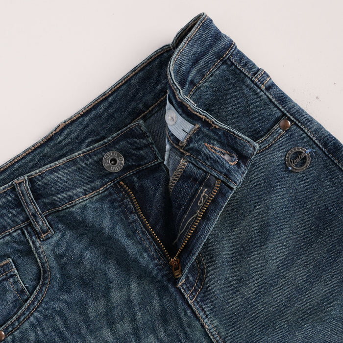 Kids Boys Denim Jeans in Blue with Relaxed Baggy Fit & Soft Breathable Comfort Fabric