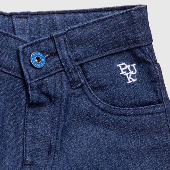 Kids Boys Jeans in Dark Blue Denim with Straight Fit & Comfort Fabric, Perfect for Daily Wear