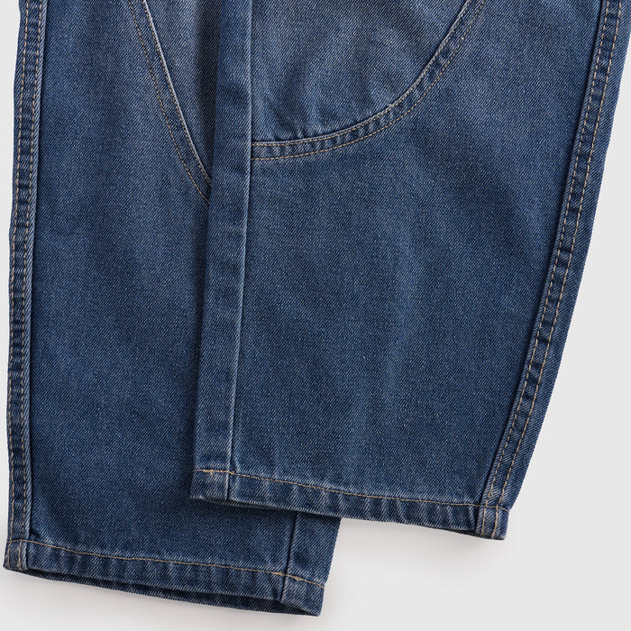 Kids Boys Jeans in Mid Blue with Relaxed Fit, Comfort Denim Fabric & Trendy Utility Look