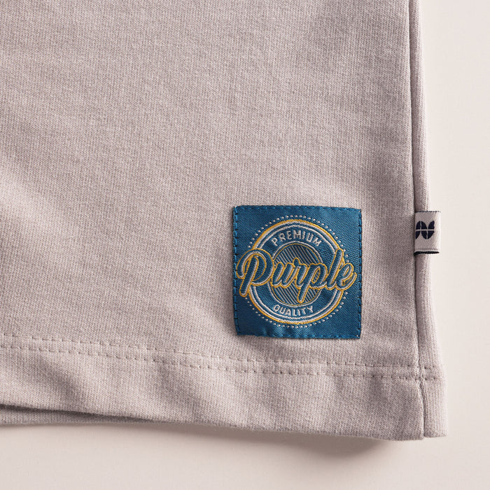 Kids Boys Shorts in Grey with Patch Pockets, Drawcord Waist & Regular Fit Comfort